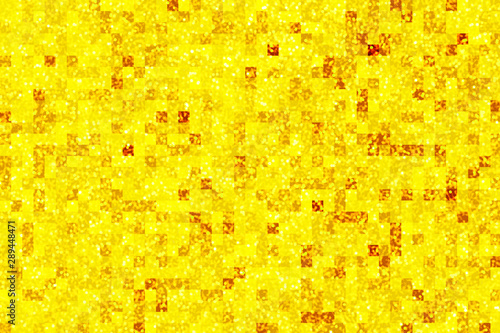 Wallpaper Mural Illustration of Glittering golden background with a square pattern.  四角い模様が入ったキラキラと輝く金色の背景素材のイラスト Torontodigital.ca