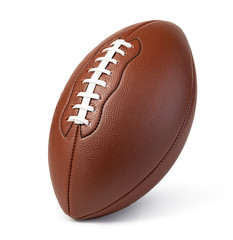 Leather American football ball