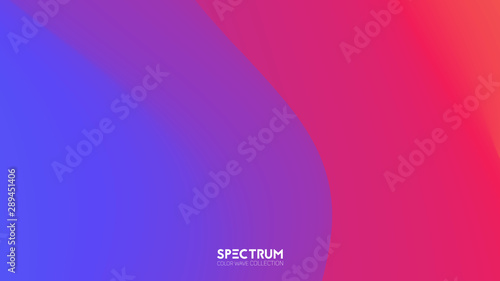 Vector fluid color blend spectrum background. Liquid color flow. trendy warped vibrant surface. Colorful flux wave. Gradient transitions poster. For covers, presentations, designs.
