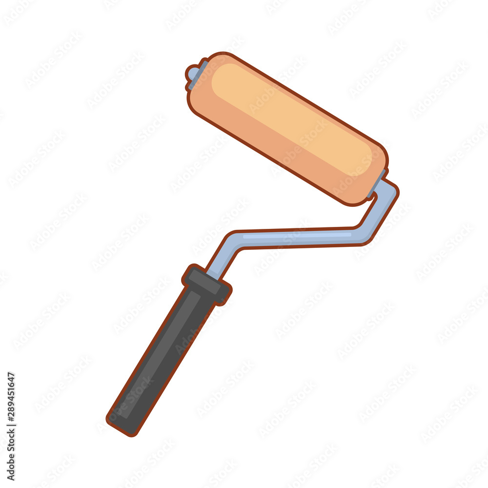 Vector illustration of roller Vector illustration of roller