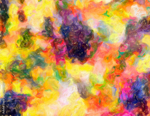 Abstract colorful stripes. Digital design painting impressionism artwork. Hand drawn artistic pattern. Modern art. Good for printed pictures, postcards, posters or wallpapers and textile printing.