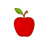 Vector illustration of apple fruit