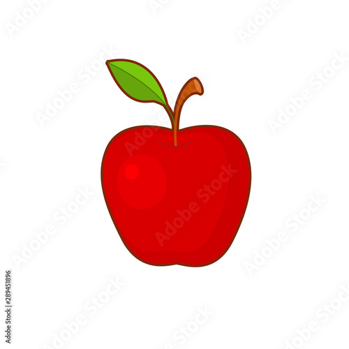 Vector illustration of apple fruit