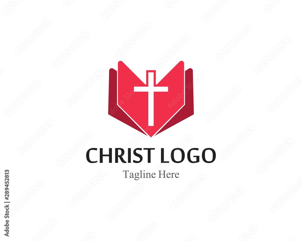 Christ logo or icon template simple creative design Christ logo or icon template simple creative design