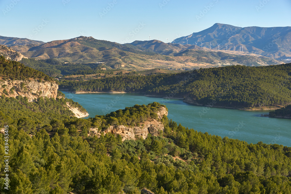 Guadalteba Reservoir. Province of Malaga, Spain.