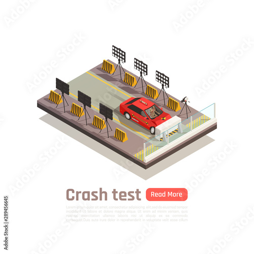 Isometric Crash Test Composition