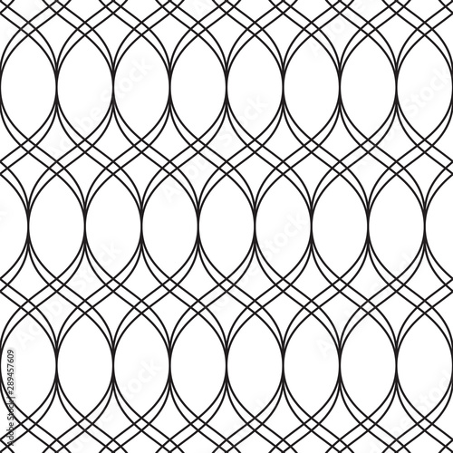 Curve linear vector pattern  repeating linear abstract. pattern is on swatch panel.