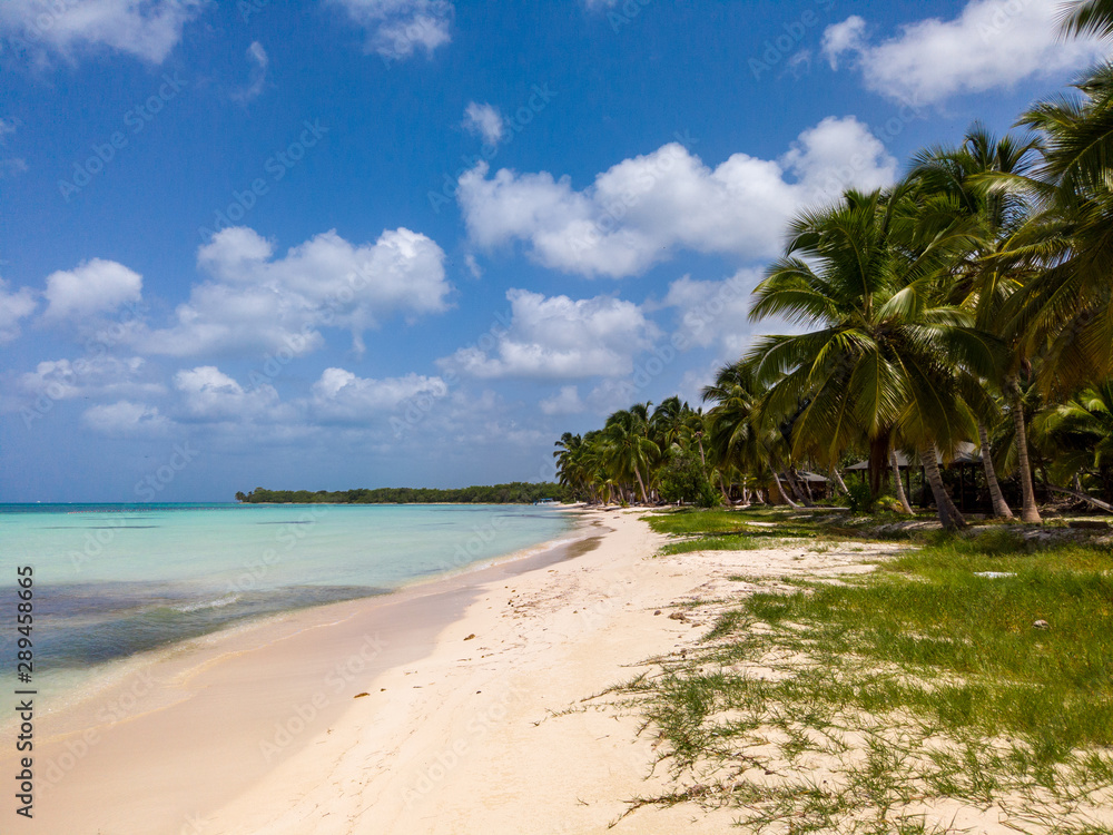 Fototapeta The beautiful beaches of the Caribbean