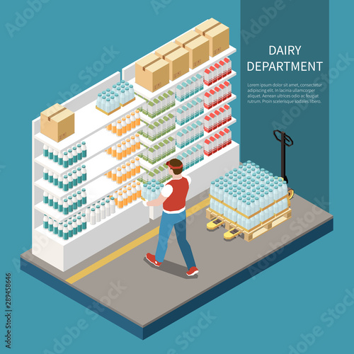 Dairy Department Concept