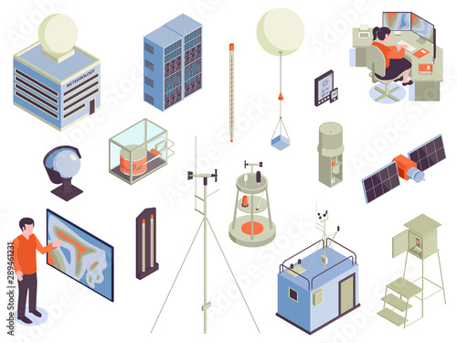 Meteorological Systems Icon Set