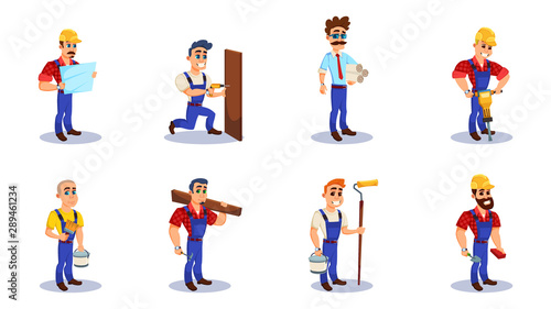 People Working as Engineer, Builder and Repairman.