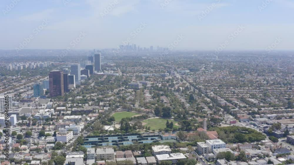 Wonderful aerial over Los Angeles during the afternoon Wonderful aerial over Los Angeles during the afternoon