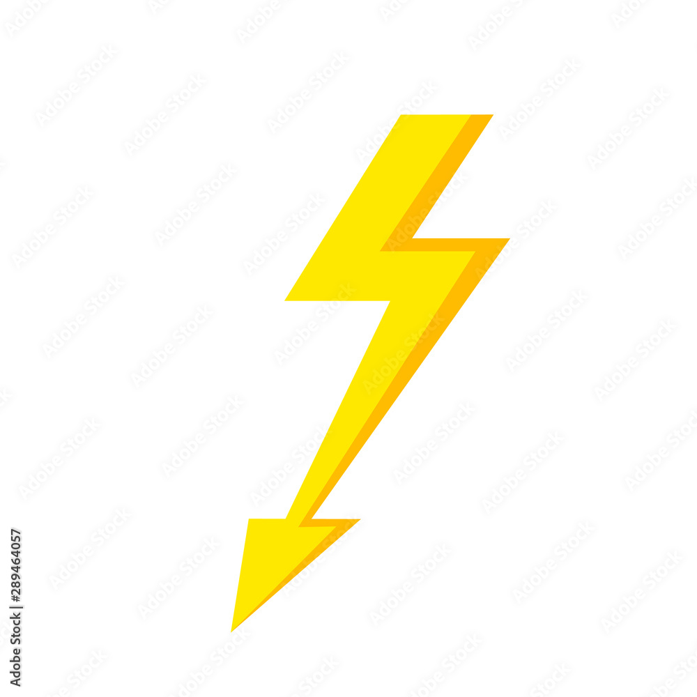 Lighting Flash Icon isolated. Lighting Flash Icon isolated.