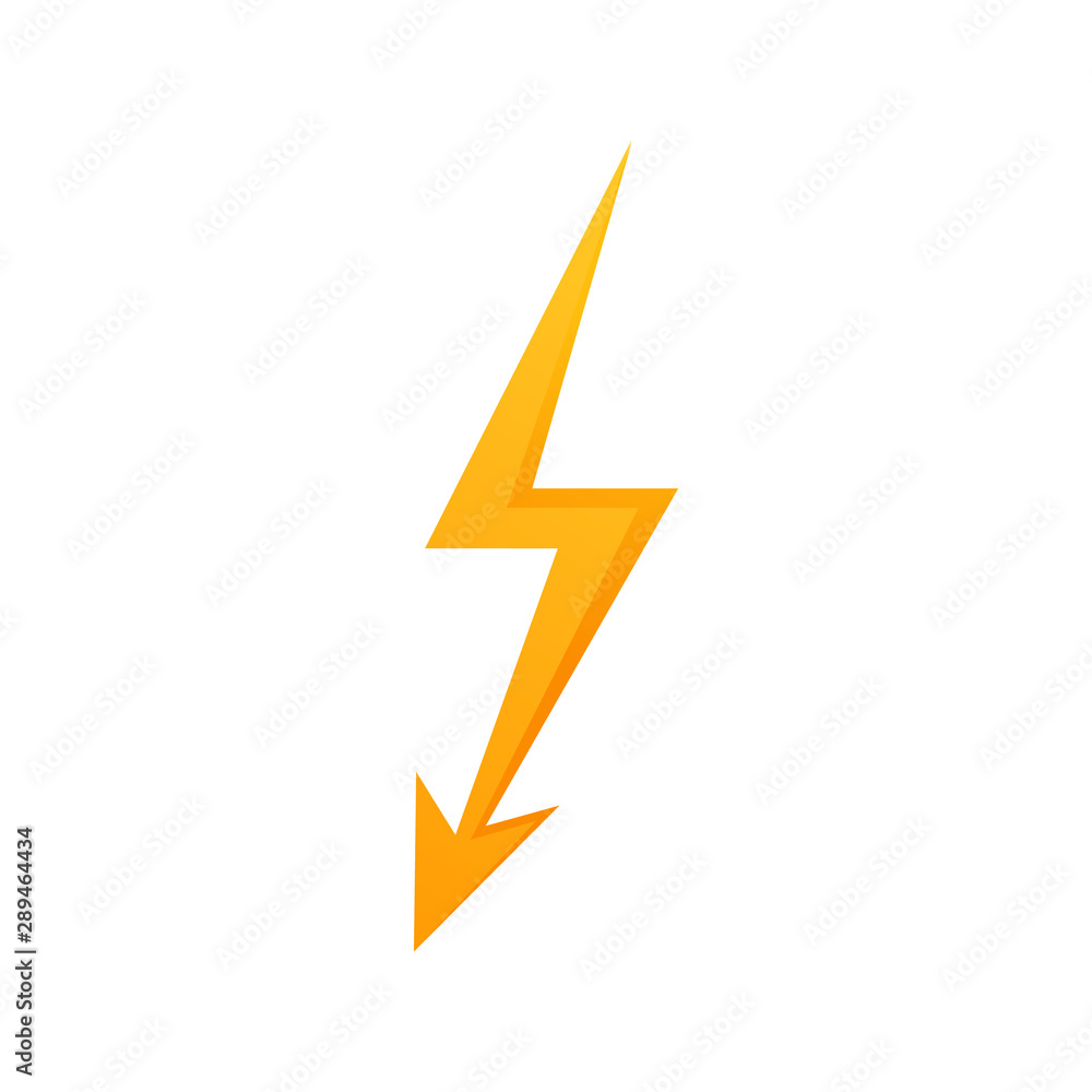 Lighting Flash Icon isolated. Lighting Flash Icon isolated.