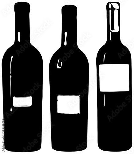 Weinflaschen Flasche Wein SVG Vektor Silhouette