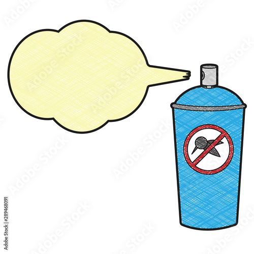 insecticide design vector with texture colors
