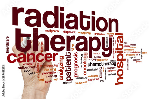Radiation therapy word cloud