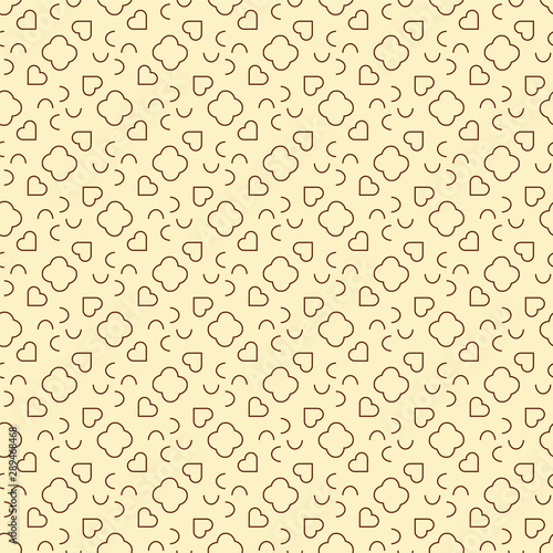 Simple seamless abstract pattern on a light coloured background