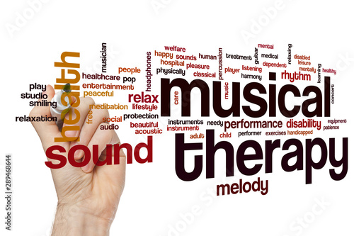 Musical therapy word cloud