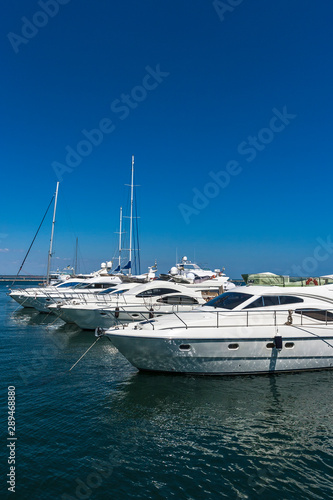 Yachts in port © sergeka