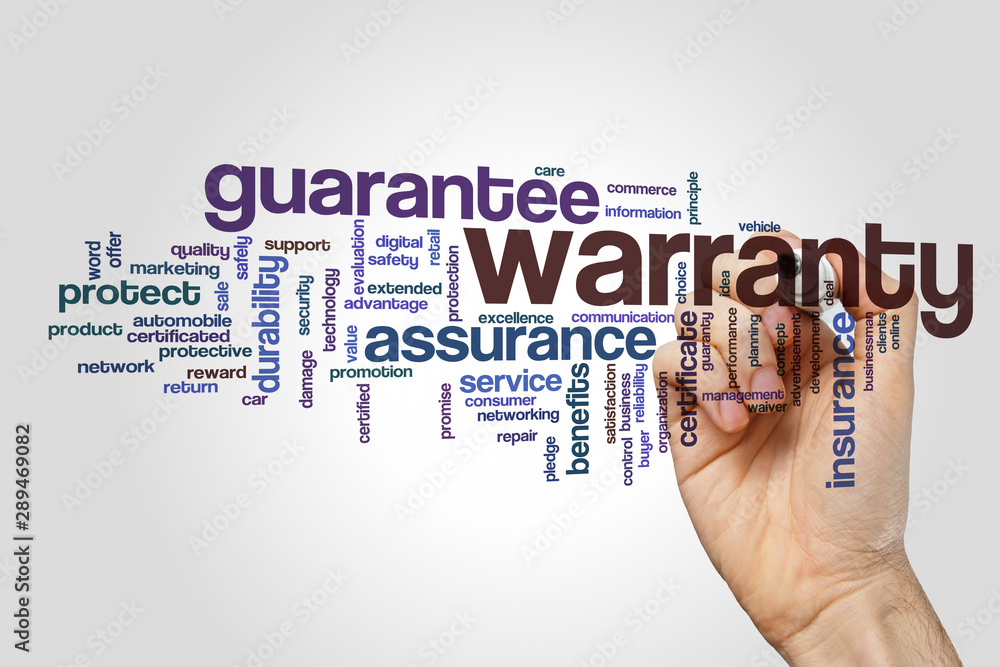 Warranty word cloud