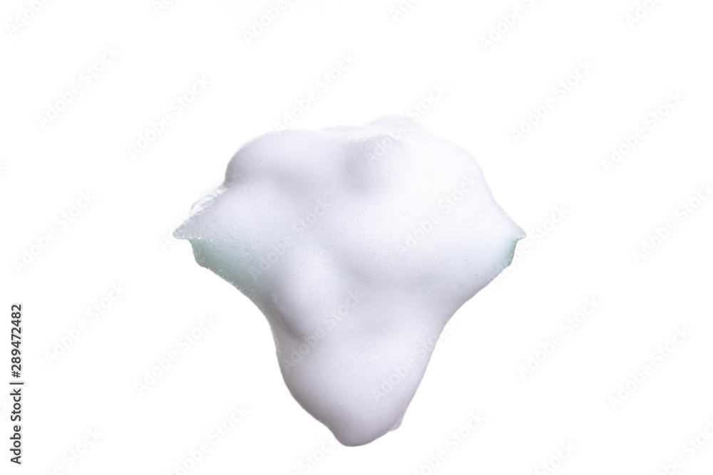 White foam bubbles texture isolated on white White foam bubbles texture isolated on white