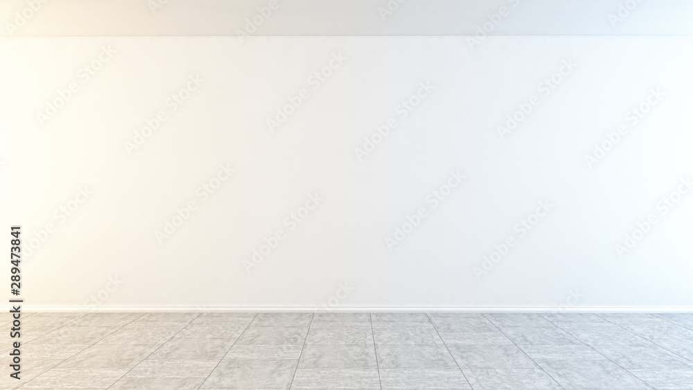 Fototapeta premium large luxury modern bright interiors empty room illustration 3D rendering computer generated image