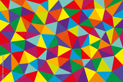 Colorful bright background of triangles for your design