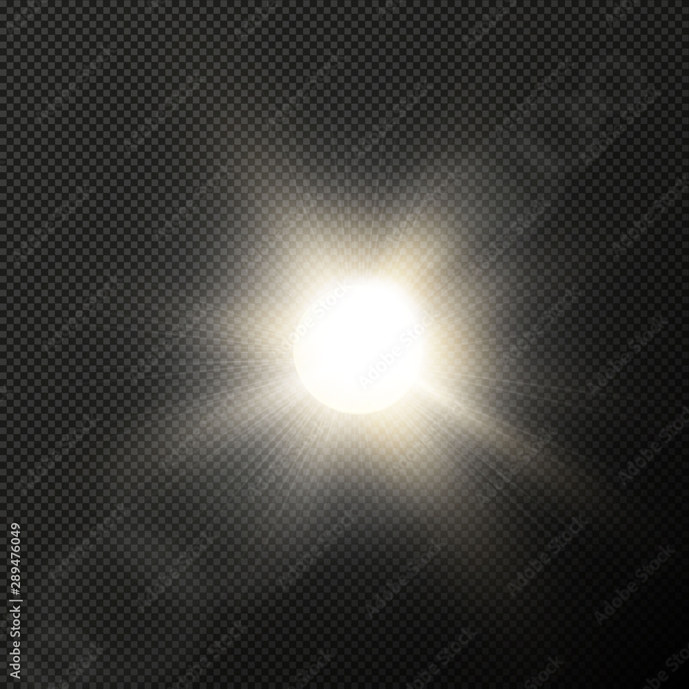 Light flare special effect with rays of light and magic sparkles. Glow transparent vector light effect set, explosion, glitter, spark, sun flash Light flare special effect with rays of light and magic sparkles. Glow transparent vector light effect set, explosion, glitter, spark, sun flash