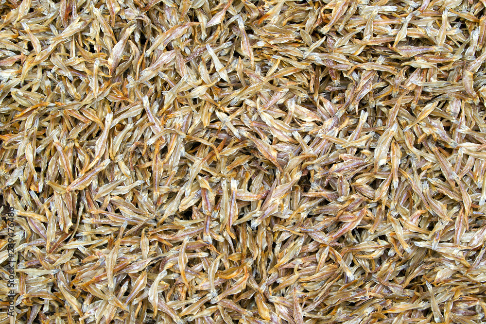 Small dried fish for cooking.