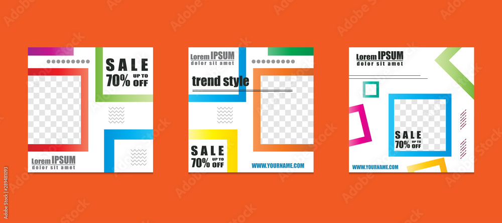 Editable social media post templates, Instagram story collections ...