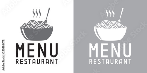 Restaurant menu vector logo template