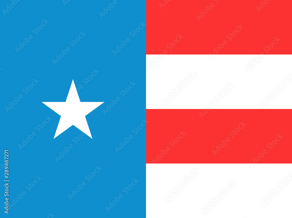 Abstract american flag vector icon. Abstract american flag vector icon.