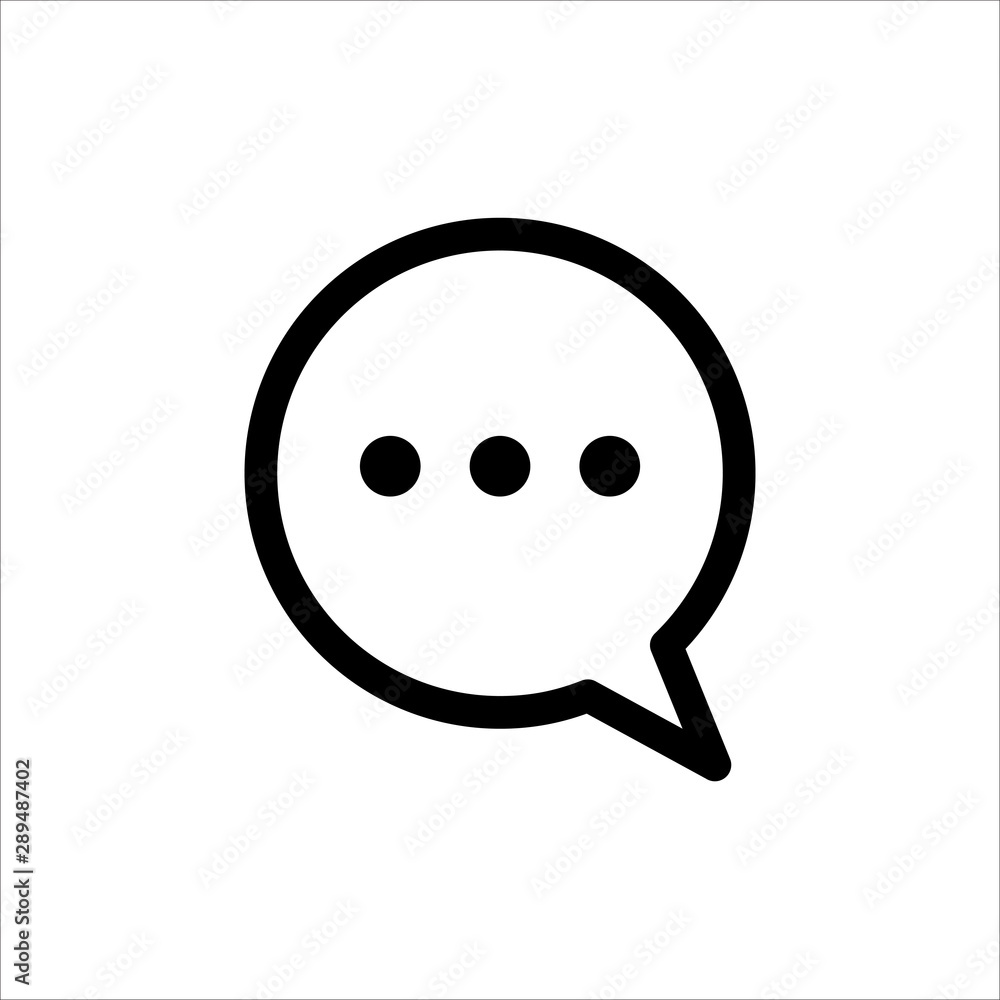 Speech Bubble icon. symbol of Chatting, Comment or Message with trendy flat line style icon for web site design, logo, app, UI isolated on white background. vector illustration eps 10 Speech Bubble icon. symbol of Chatting, Comment or Message with trendy flat line style icon for web site design, logo, app, UI isolated on white background. vector illustration eps 10