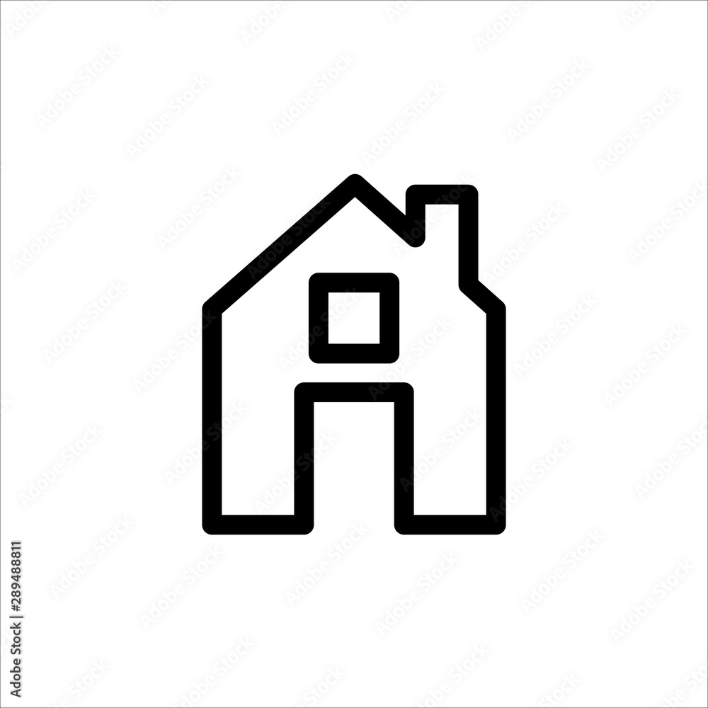Home icon. symbol of House or Building with trendy flat line style icon for web site design, logo, app, UI isolated on white background. vector illustration eps 10 Home icon. symbol of House or Building with trendy flat line style icon for web site design, logo, app, UI isolated on white background. vector illustration eps 10