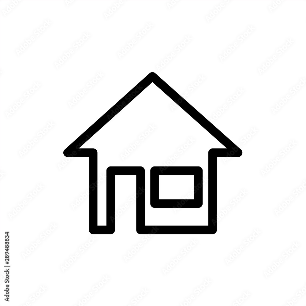 Home icon. symbol of House or Building with trendy flat line style icon for web site design, logo, app, UI isolated on white background. vector illustration eps 10 Home icon. symbol of House or Building with trendy flat line style icon for web site design, logo, app, UI isolated on white background. vector illustration eps 10