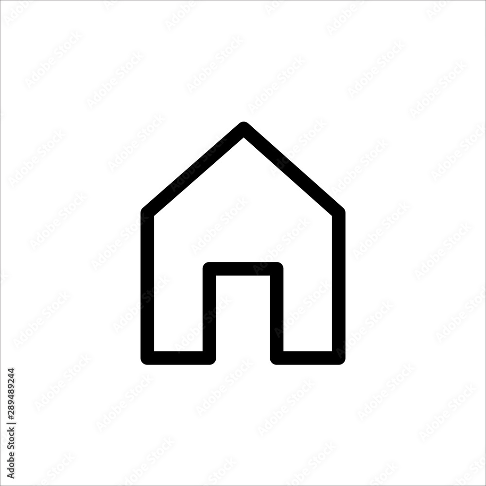 Home icon. symbol of House or Building with trendy flat line style icon for web site design, logo, app, UI isolated on white background. vector illustration eps 10 Home icon. symbol of House or Building with trendy flat line style icon for web site design, logo, app, UI isolated on white background. vector illustration eps 10