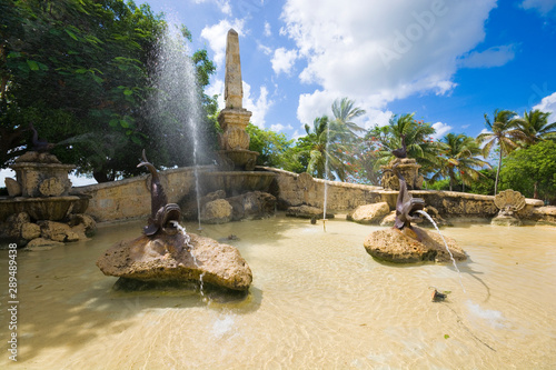 Fountain in ancient village...
