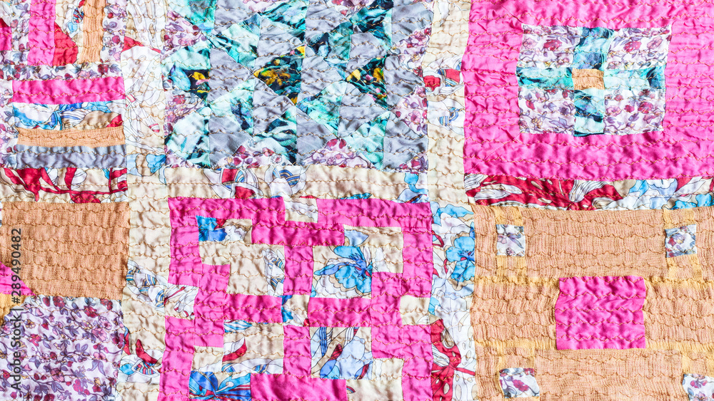 pattern of patchwork scarf stitched from strips pattern of patchwork scarf stitched from strips