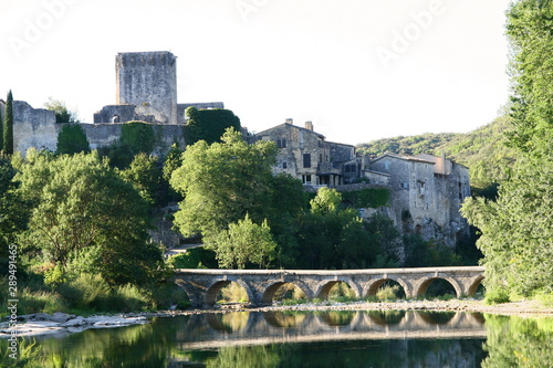 Montclus  village m  di  val dans le Gard en France