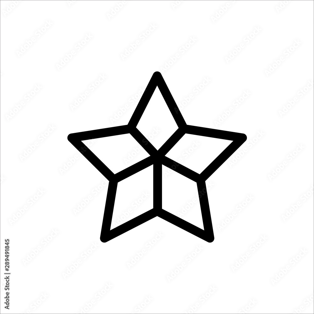 Vector star icon. symbol of rating or favorite with trendy flat outline style icon for web site design, logo, app, UI isolated on white background Vector star icon. symbol of rating or favorite with trendy flat outline style icon for web site design, logo, app, UI isolated on white background