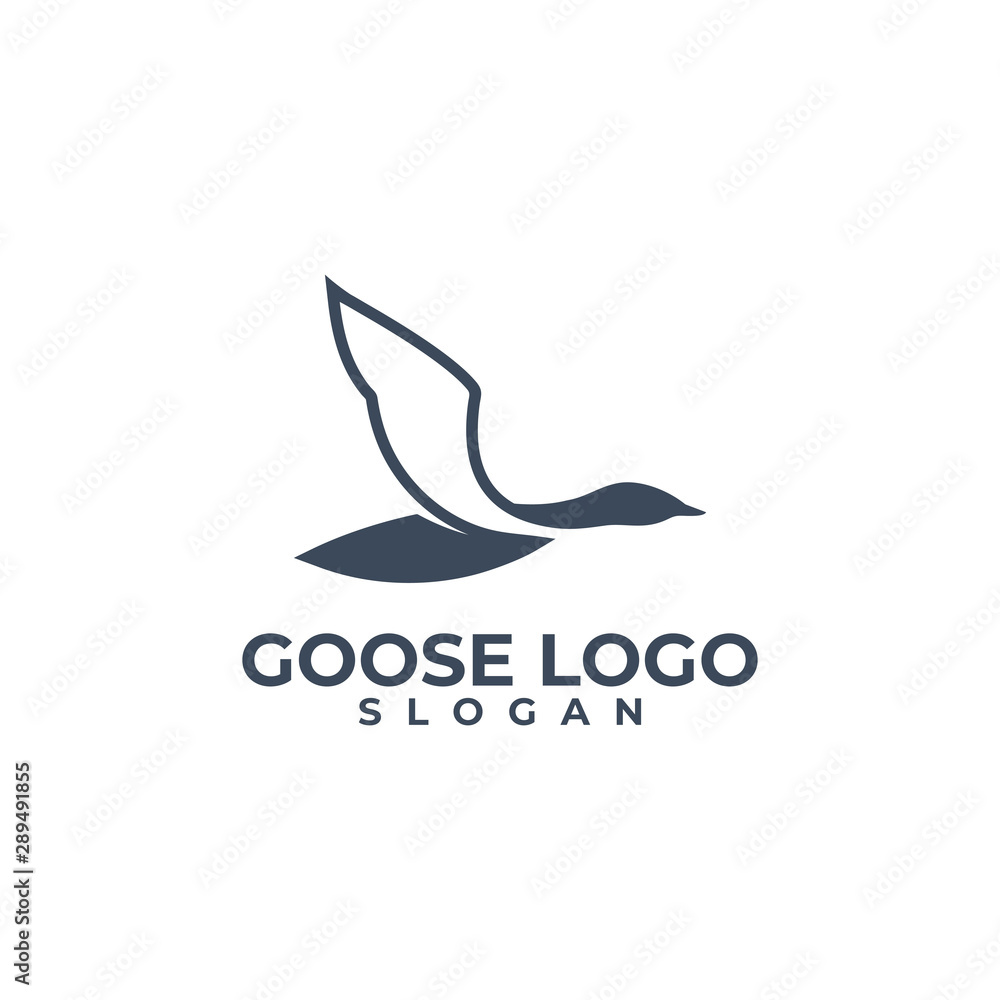 Logo with a symbol of “GOOSE Logo with a symbol of “GOOSE