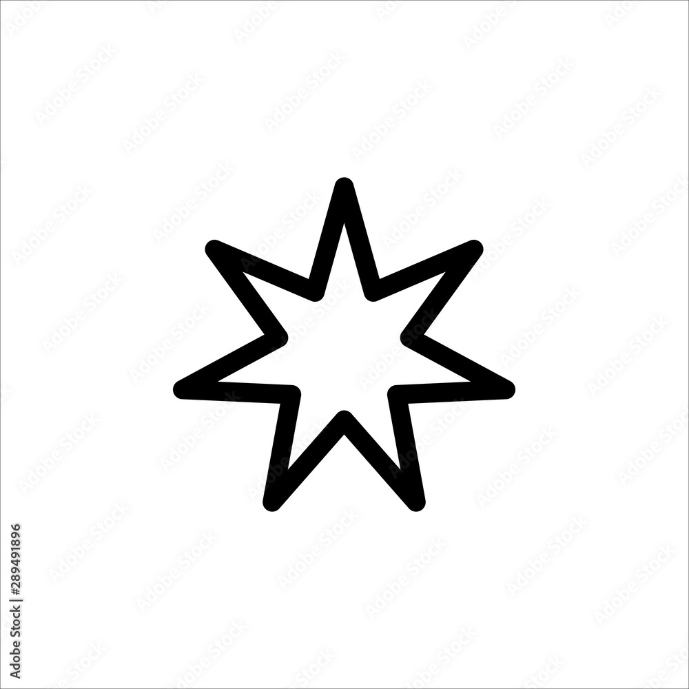 Vector star icon. symbol of rating or favorite with trendy flat outline style icon for web site design, logo, app, UI isolated on white background Vector star icon. symbol of rating or favorite with trendy flat outline style icon for web site design, logo, app, UI isolated on white background