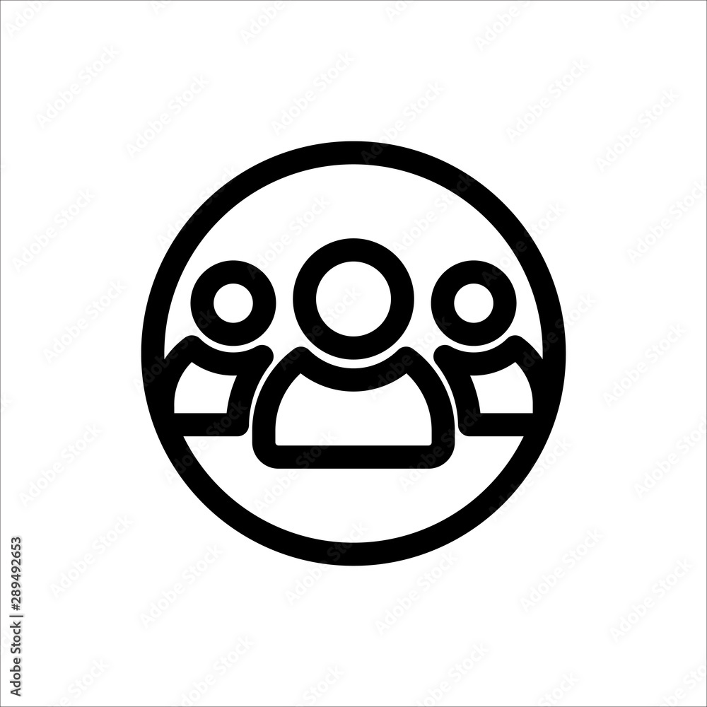 Group icon. symbol of business people or member profile with trendy flat style icon for web site design, logo, app, UI isolated on white background. vector illustration eps 10 Group icon. symbol of business people or member profile with trendy flat style icon for web site design, logo, app, UI isolated on white background. vector illustration eps 10