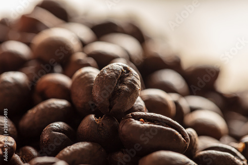 macro shot of coffee beans (ID: 289495493)