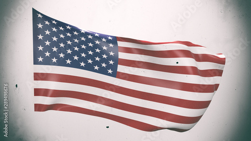 Fototapeta Naklejka Na Ścianę i Meble -  Stylize american flag