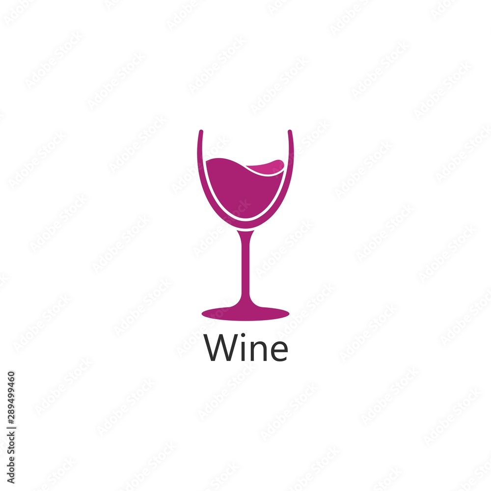 Wine logo design template. Vector illustration of icon Wine logo design template. Vector illustration of icon