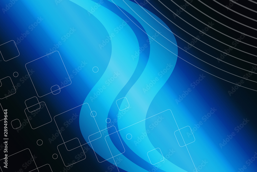 Fototapeta premium abstract, blue, wave, design, wallpaper, light, illustration, lines, waves, line, white, digital, texture, curve, technology, motion, graphic, pattern, art, backdrop, futuristic, backgrounds, color