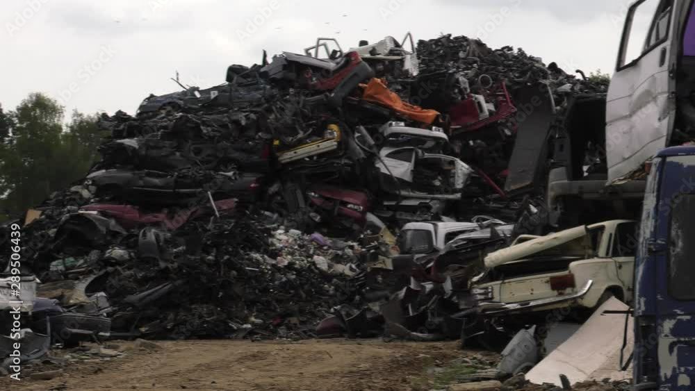 Old cars at junkyard. Old cars at junkyard.