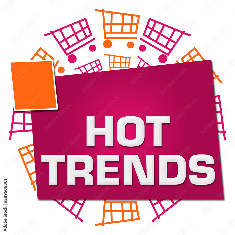 Hot Trends Shopping Carts Circular Pink Orange 